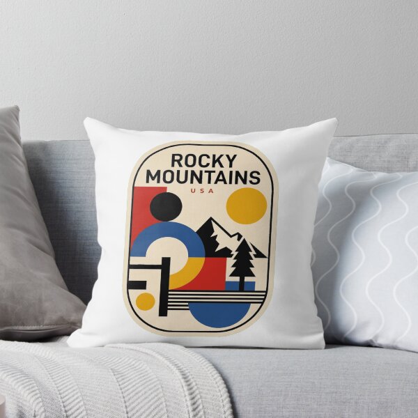 Item preview, Retro Rocky Mountains Bauhaus Geometric Skyline designed and sold by k3rstman1.