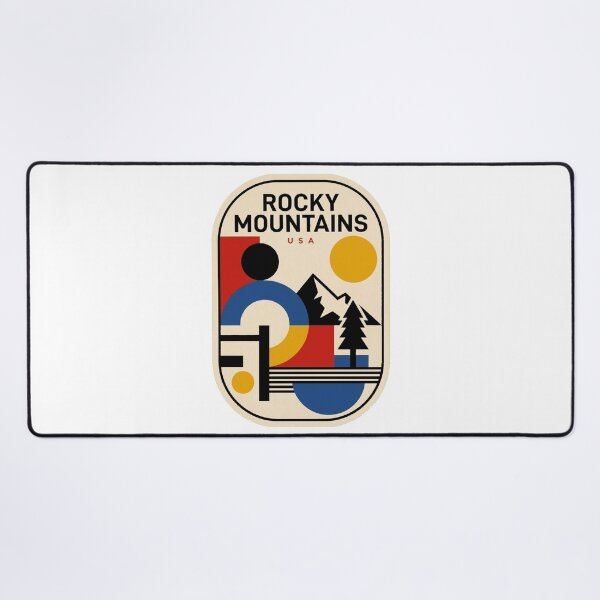 Item preview, Retro Rocky Mountains Bauhaus Geometric Skyline designed and sold by k3rstman1.