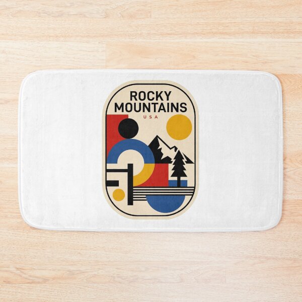 Item preview, Retro Rocky Mountains Bauhaus Geometric Skyline designed and sold by k3rstman1.