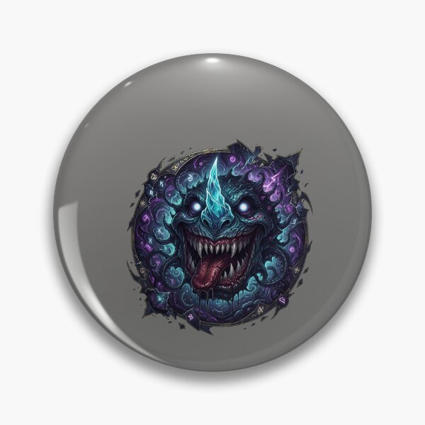 Item preview, Crazy Grinning Blob Face Emblem Light Blue-38 designed and sold by BenediktDanner.