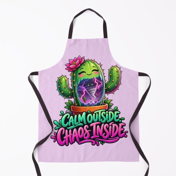 Item preview, Calm Outside Chaos Inside Cute Cactus designed and sold by MH Digital Studio .