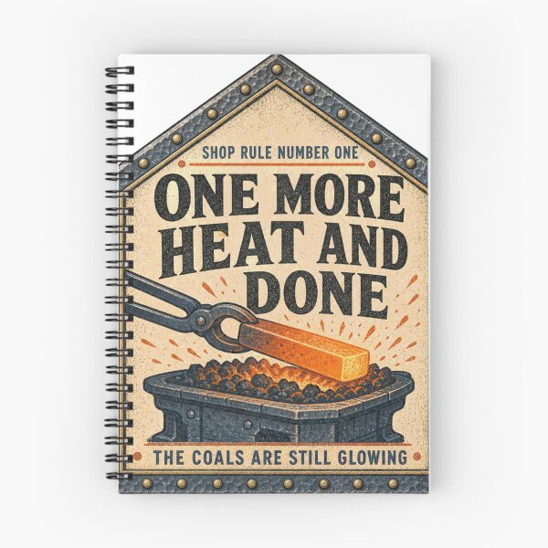 Item preview, One More Heat And Done Bladesmith Humor Forge Sign designed and sold by BoosterShop.