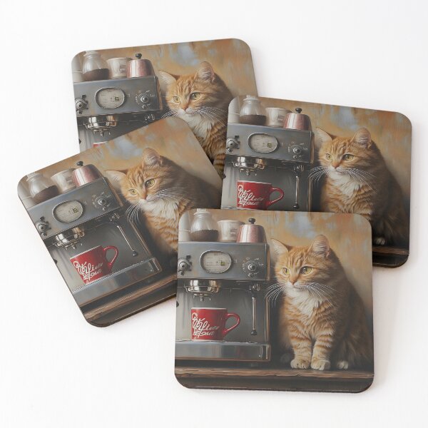 Item preview, Ginger Cat and Red Coffee Mug designed and sold by Purrista Studio.