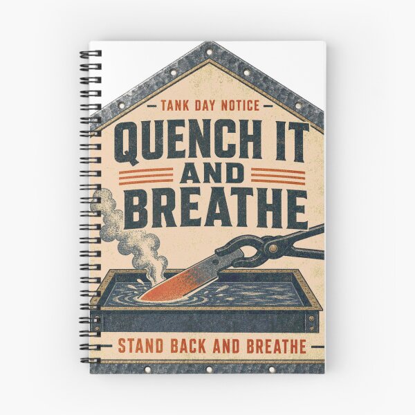 Item preview, Quench It And Breathe Bladesmith Heat Treat Humor Forge Sign designed and sold by BoosterShop.