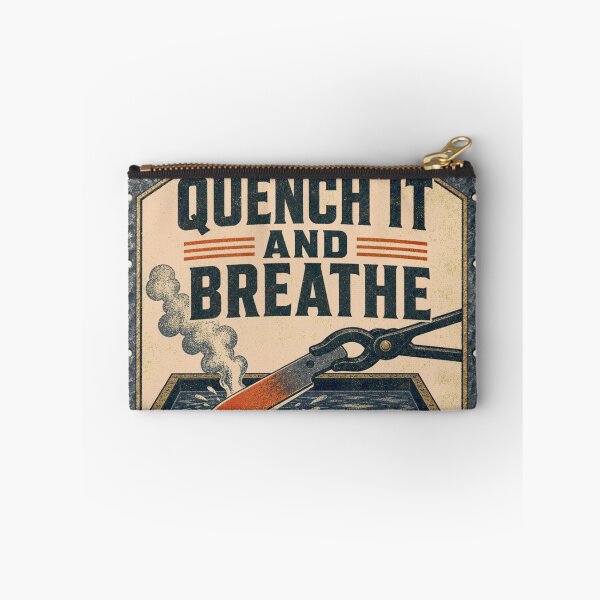 Item preview, Quench It And Breathe Bladesmith Heat Treat Humor Forge Sign designed and sold by BoosterShop.