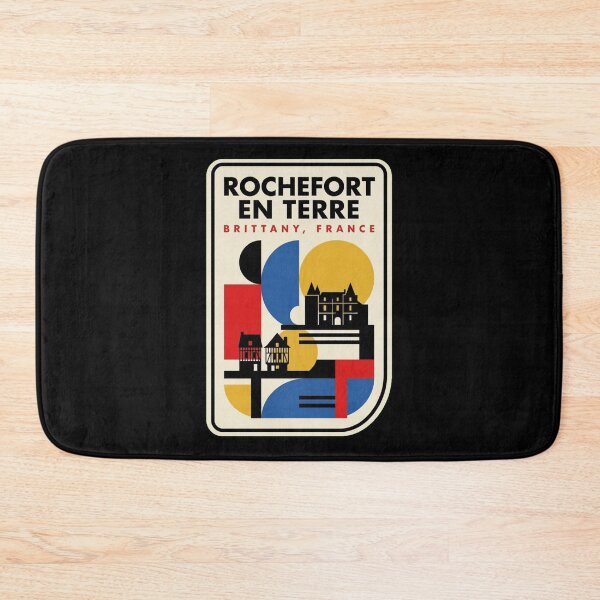 Item preview, Retro Rochefort En Terre Bauhaus Geometric Skyline designed and sold by k3rstman1.