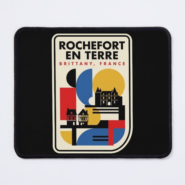 Item preview, Retro Rochefort En Terre Bauhaus Geometric Skyline designed and sold by k3rstman1.