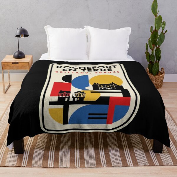 Item preview, Retro Rochefort En Terre Bauhaus Geometric Skyline designed and sold by k3rstman1.