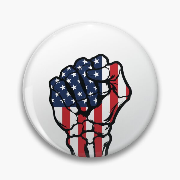 Item preview, American Flag Skeleton Fist - Patriotic Unity designed and sold by Marshallamoakohene.