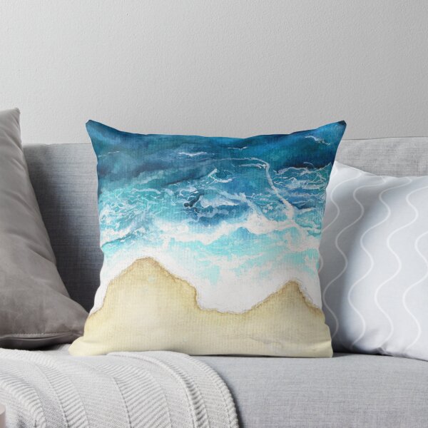 Item preview, Aerial Beach Shoreline Watercolour | Rest - Part 1 designed and sold by LeafandHaven.