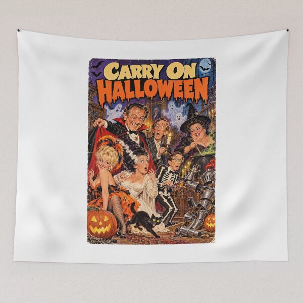 Item preview, Carry On Halloween – Vintage British Comedy Horror Spoof designed and sold by ChickenFund.