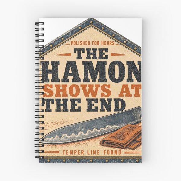 Item preview, The Hamon Shows At The End Bladesmith Temper Line Forge Sign designed and sold by BoosterShop.