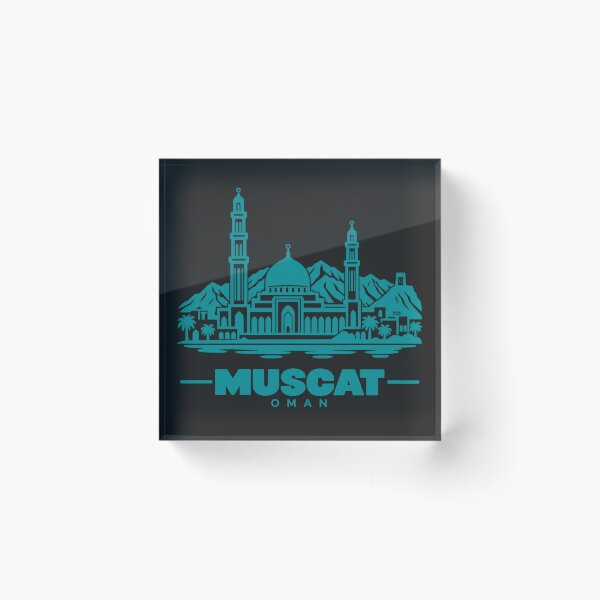 Item preview, Muscat Oman Line Art Skyline Poster designed and sold by CMYKStudio.