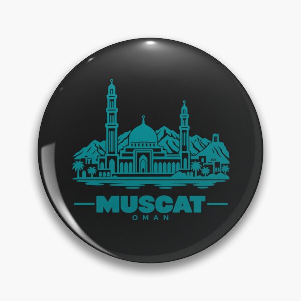 Artikelvorschau, Maskat, Oman – Skyline-Poster (Linienzeichnung) entworfen und verkauft von CMYKStudio.