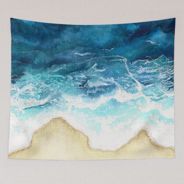 Item preview, Aerial Beach Shoreline Watercolour | Rest - Part 1 designed and sold by LeafandHaven.