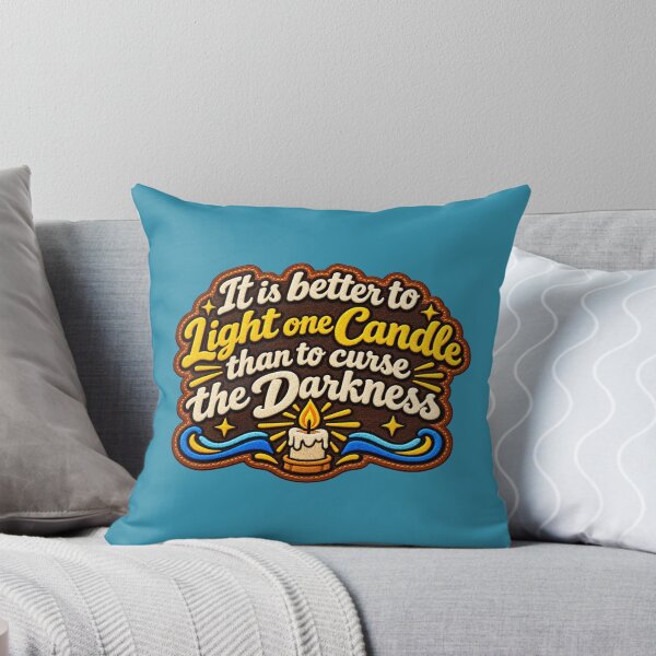 Item preview, It is better to light one candle (Leather Patch) than to curse the darkness designed and sold by TheFatherOfArt.