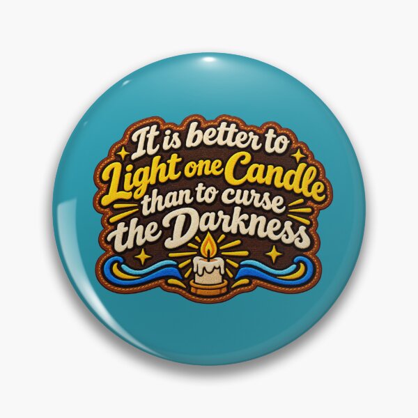 Item preview, It is better to light one candle (Leather Patch) than to curse the darkness designed and sold by TheFatherOfArt.