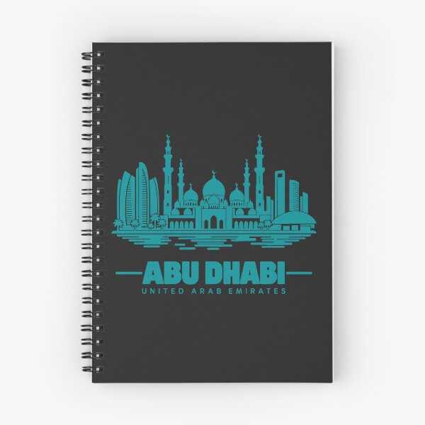 Item preview, Abu Dhabi UAE Line Art Skyline Poster designed and sold by CMYKStudio.
