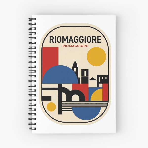 Item preview, Retro Riomaggiore Bauhaus Geometric Skyline designed and sold by k3rstman1.