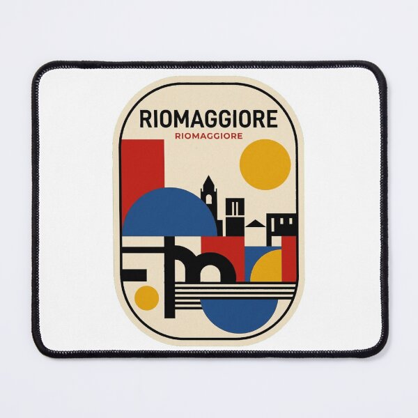 Item preview, Retro Riomaggiore Bauhaus Geometric Skyline designed and sold by k3rstman1.