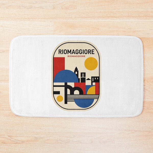 Item preview, Retro Riomaggiore Bauhaus Geometric Skyline designed and sold by k3rstman1.