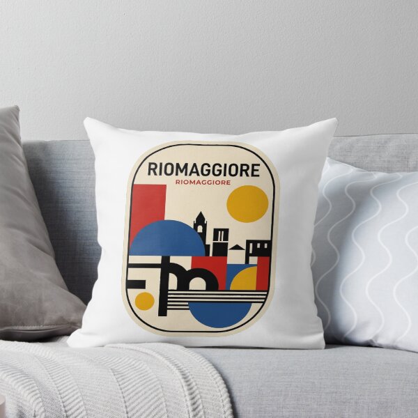 Item preview, Retro Riomaggiore Bauhaus Geometric Skyline designed and sold by k3rstman1.
