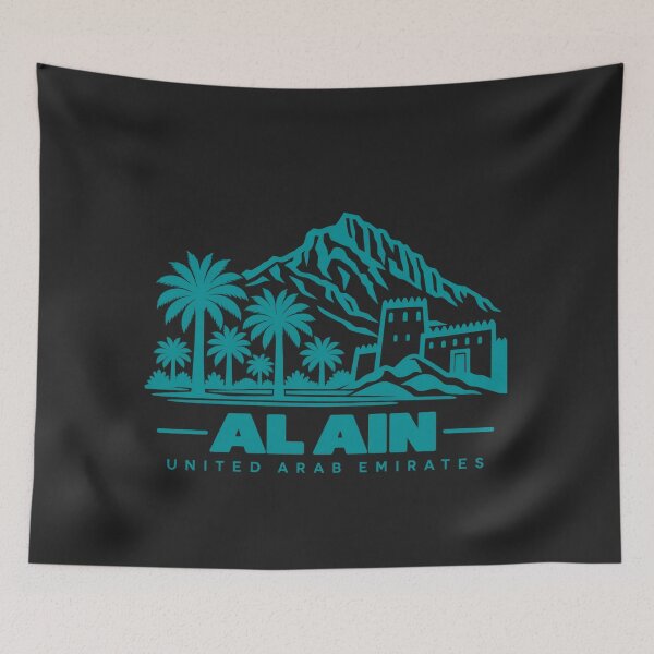 Item preview, Al Ain UAE Line Art Landmark Poster designed and sold by CMYKStudio.