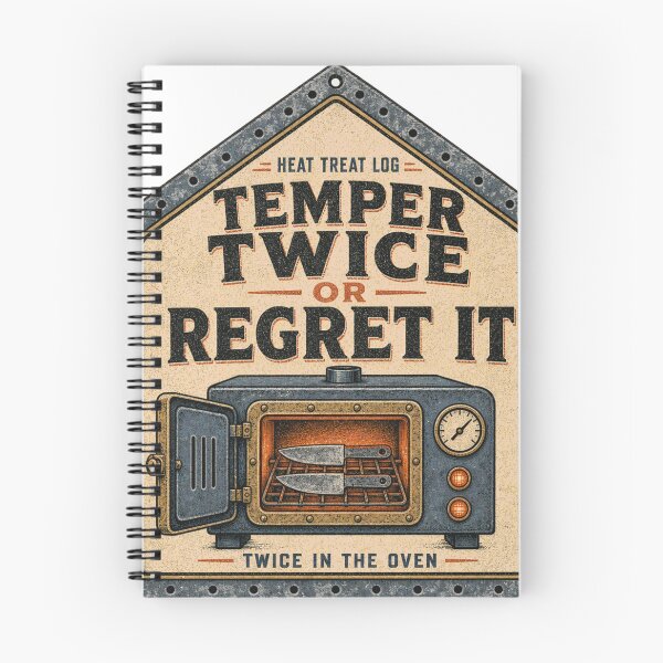 Item preview, Temper Twice Or Regret It Bladesmith Heat Treat Oven Sign designed and sold by BoosterShop.