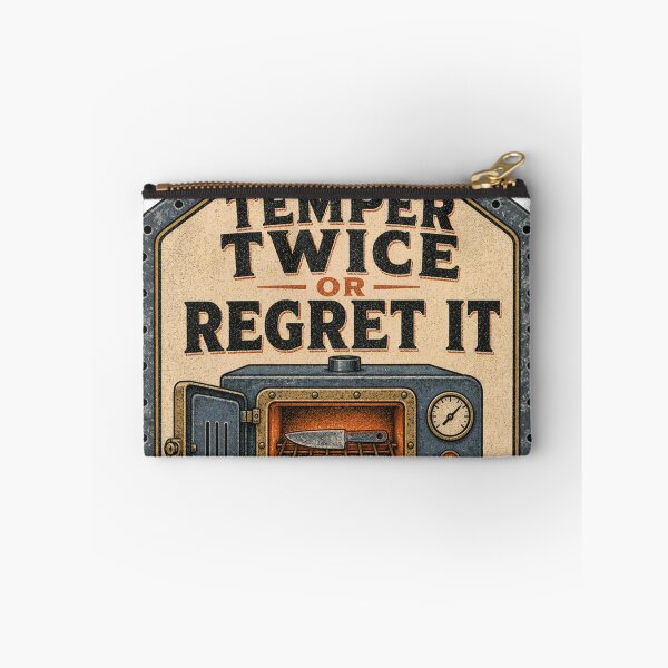Item preview, Temper Twice Or Regret It Bladesmith Heat Treat Oven Sign designed and sold by BoosterShop.