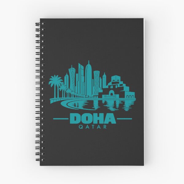 Item preview, Doha Qatar Line Art Skyline Poster designed and sold by CMYKStudio.