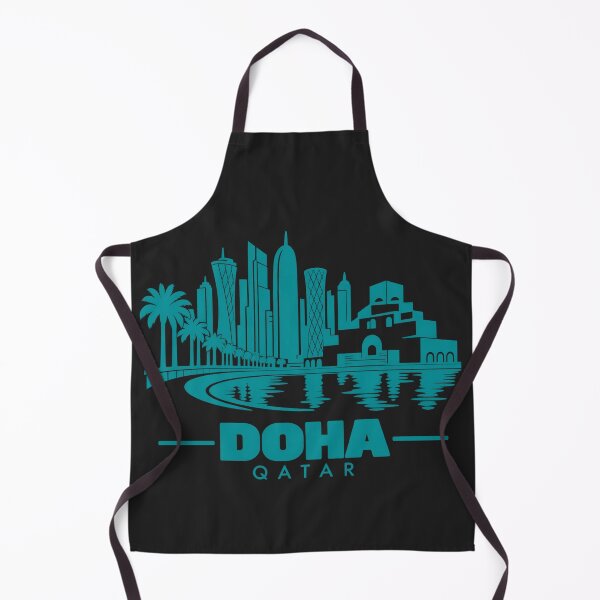 Item preview, Doha Qatar Line Art Skyline Poster designed and sold by CMYKStudio.