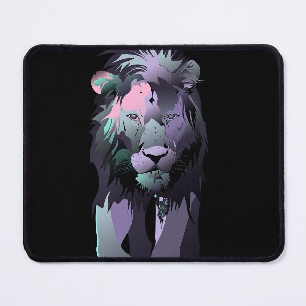 Item preview, Geometric Lion Portrait - Vaporwave Pastel Variant designed and sold by DB-Vector-Art.