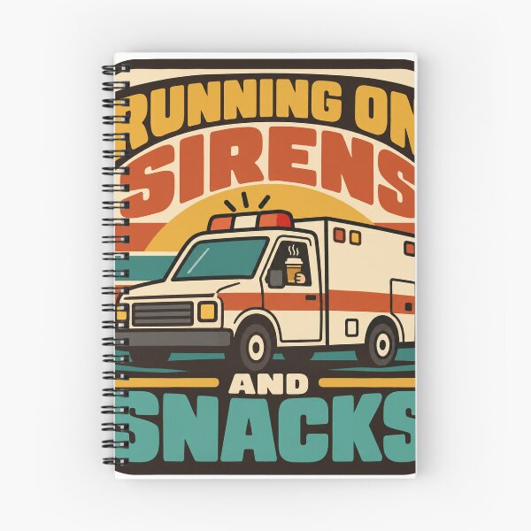 Item preview, Paramedic Gift - Running On Sirens And Snacks designed and sold by RedRubyBubble.