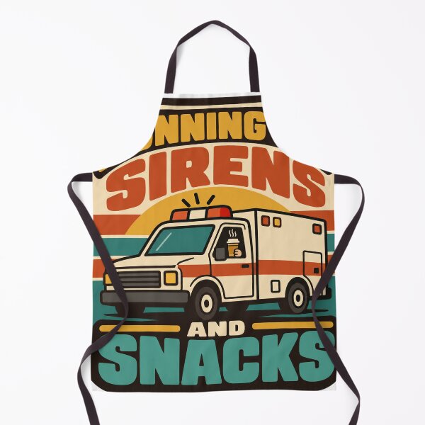 Item preview, Paramedic Gift - Running On Sirens And Snacks designed and sold by RedRubyBubble.