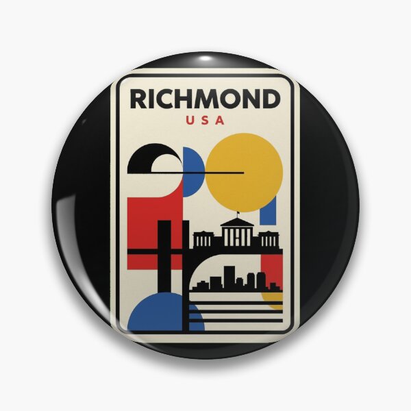 Item preview, Retro Richmond Bauhaus Geometric Skyline designed and sold by k3rstman1.