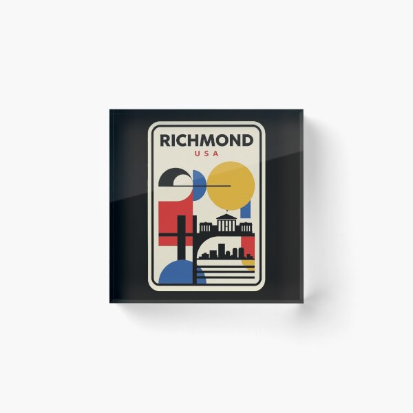 Artikelvorschau, Retro Richmond Bauhaus Geometrische Skyline entworfen und verkauft von k3rstman1.
