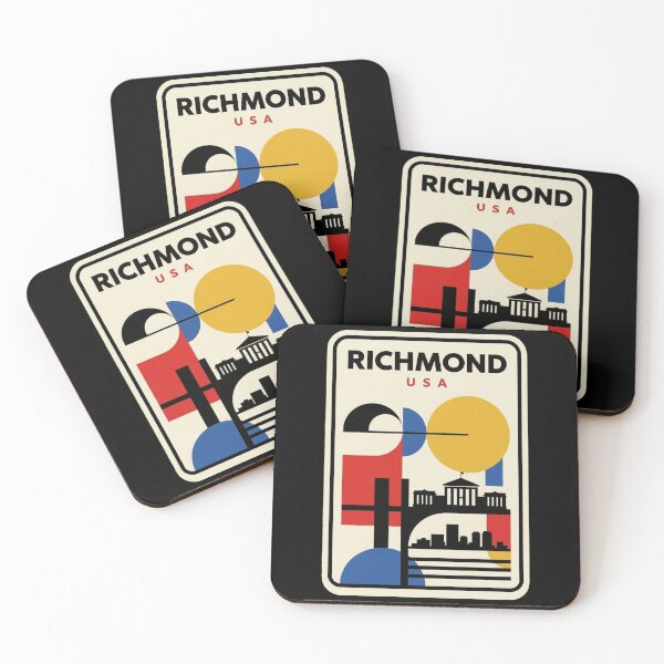 Item preview, Retro Richmond Bauhaus Geometric Skyline designed and sold by k3rstman1.