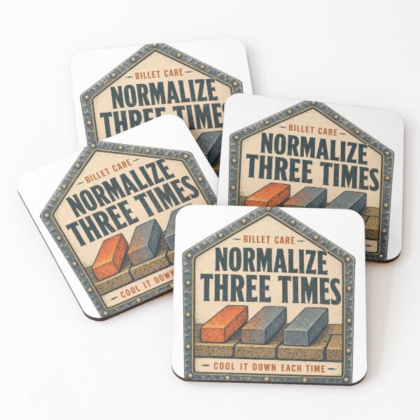 Item preview, Normalize Three Times Bladesmith Steel Heat Cycle Forge Sign designed and sold by BoosterShop.