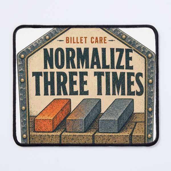Item preview, Normalize Three Times Bladesmith Steel Heat Cycle Forge Sign designed and sold by BoosterShop.