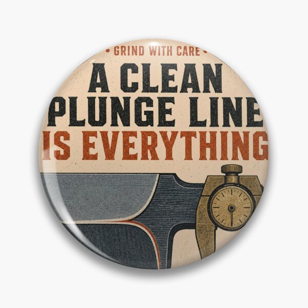 Item preview, A Clean Plunge Line Is Everything Knifemaker Grinding Sign designed and sold by BoosterShop.