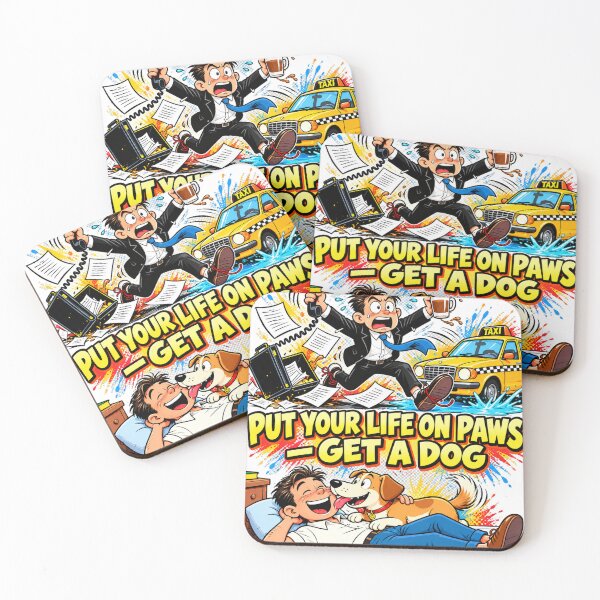 Item preview, Put Your Life on Paws – Get a Dog | Funny Dog Lover Design designed and sold by gooeybanana.