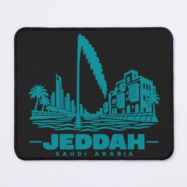 Artikelvorschau, Jeddah, Saudi-Arabien – Küstenlinien-Poster entworfen und verkauft von CMYKStudio.