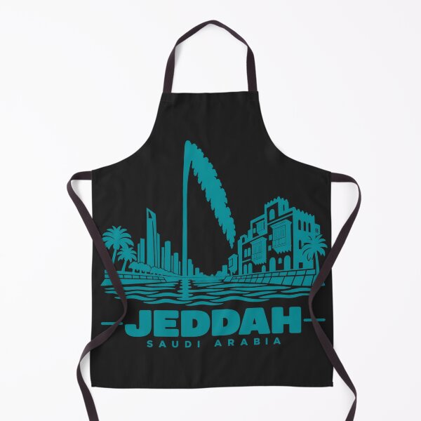 Item preview, Jeddah Saudi Arabia Line Art Coastline Poster designed and sold by CMYKStudio.