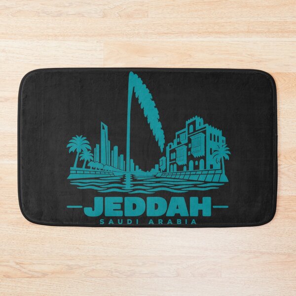 Item preview, Jeddah Saudi Arabia Line Art Coastline Poster designed and sold by CMYKStudio.