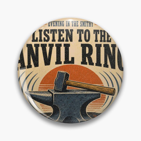 Item preview, Listen To The Anvil Ring Blacksmith Forge Dusk Sign Gift designed and sold by BoosterShop.