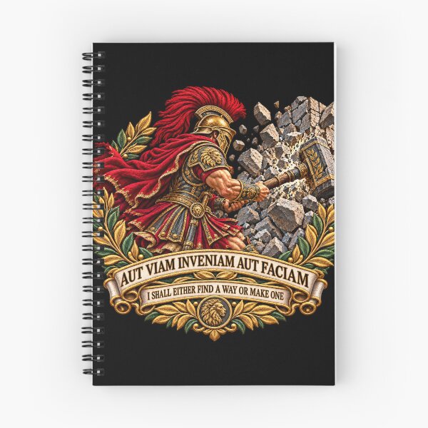 Item preview, Aut Viam Inveniam Aut Faciam Roman Warrior – Find a Way or Make One Latin Motto designed and sold by Emoji Emblems.