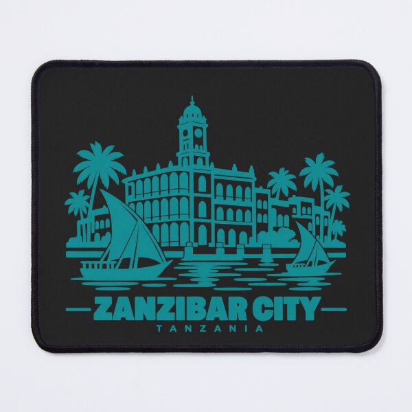 Item preview, Zanzibar City Tanzania Line Art Coastline Poster designed and sold by CMYKStudio.