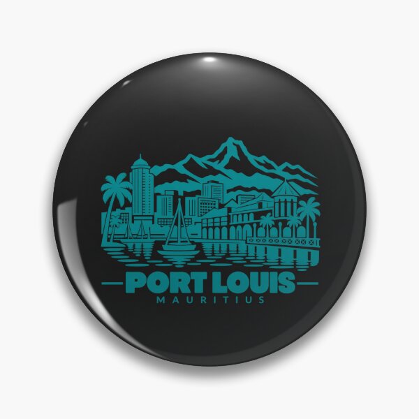 Item preview, Port Louis Mauritius Line Art Skyline Poster designed and sold by CMYKStudio.