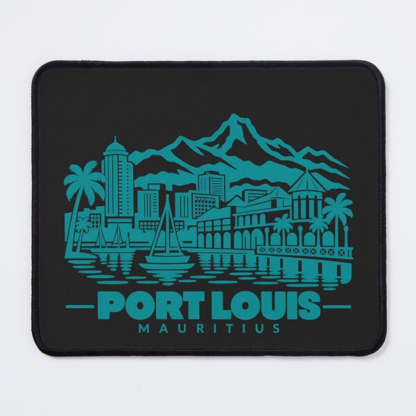 Item preview, Port Louis Mauritius Line Art Skyline Poster designed and sold by CMYKStudio.