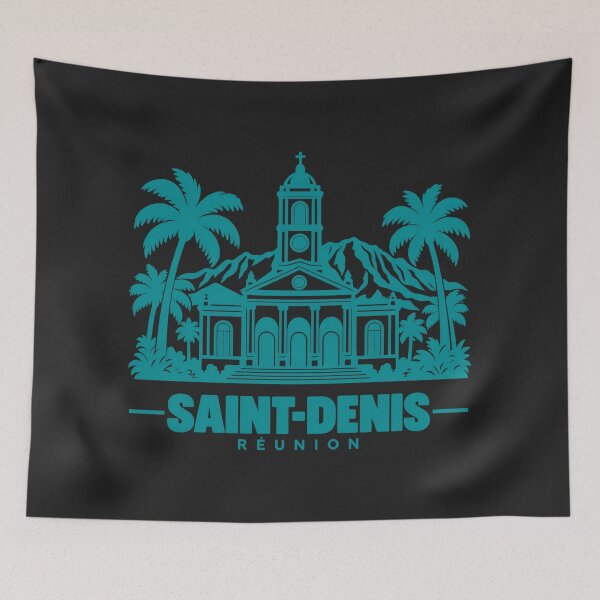 Item preview, Saint Denis Reunion Line Art Landmark Poster designed and sold by CMYKStudio.